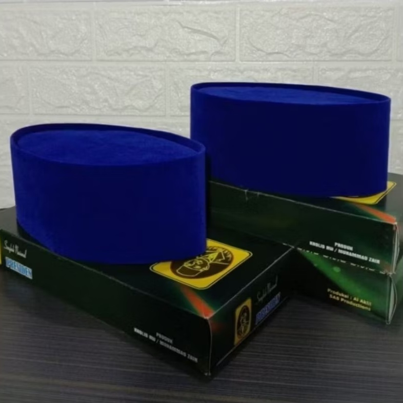 Kopiah Polos Biru