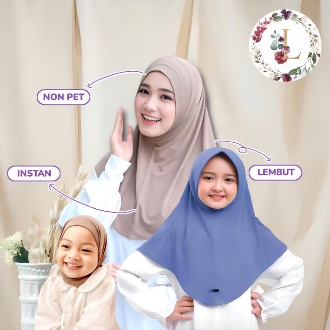 Bergo Instan Couple Baby - Dewasa